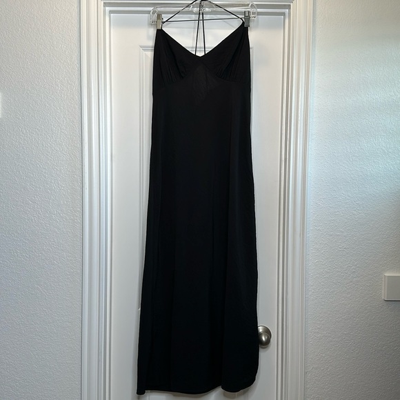 Madewell‎ Layton Midi Slip Dress in black size 12 - Picture 2 of 10
